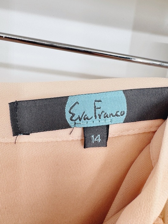 Anthropologie Eva Franco Fluttered Fete Midi Skirt Tulle Blush Floral Size 14 - Picture 6 of 8